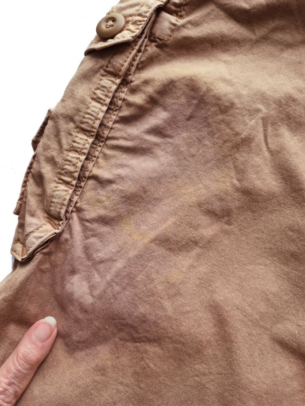 American Eagle Cargo Pants in Deep Tan Color with Ankle Ties Size 0 - Picture 15 of 16